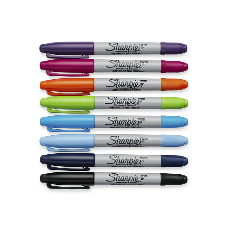 4colors/Lot Sharpie 32000 Fine Marker Pen Twin Tip Markers Quick