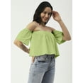 thumbnail image 3 of Moomaya Cotton Printed Off-Shoulder Top, Summer Wear Crop Top For Women, 3 of 8