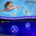 thumbnail image 2 of Flotador de cloro para piscina FineBud con luces esféricas solares, 2 of 7