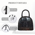 thumbnail image 4 of Disketp Gloomy Mansion Forest Scene Bolsa Térmica para Almuerzo, Lonchera con Abertura Amplia y Gran Capacidad, Organizador Reutilizable para Mujeres, Hombres y Adultos, 4 of 6