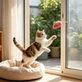 thumbnail image 5 of Watermelon Mouse Cat Plush Toy, Fruit Shaped Interactive Kitten Play Toy with Long Tail for Indoor Cat Entertainment, 5 of 6