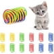 thumbnail image 1 of Juguete de resorte para gatos, resorte en espiral de plástico, regalo novedoso para mascotas, 12 Uds., 1 of 5