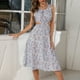 thumbnail image 4 of Vestido de playa bohemio con cintura abierta sexy sin mangas con estampado informal a la moda para mujer Fridja  hjkh1978, 4 of 6