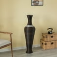 thumbnail image 6 of Black Tall Decorative Floor Vase, Modern Unique Vase, 40-Inch-Tall Vase, Freestanding PVC Large Floor Vase, Large Flower, 6 of 8