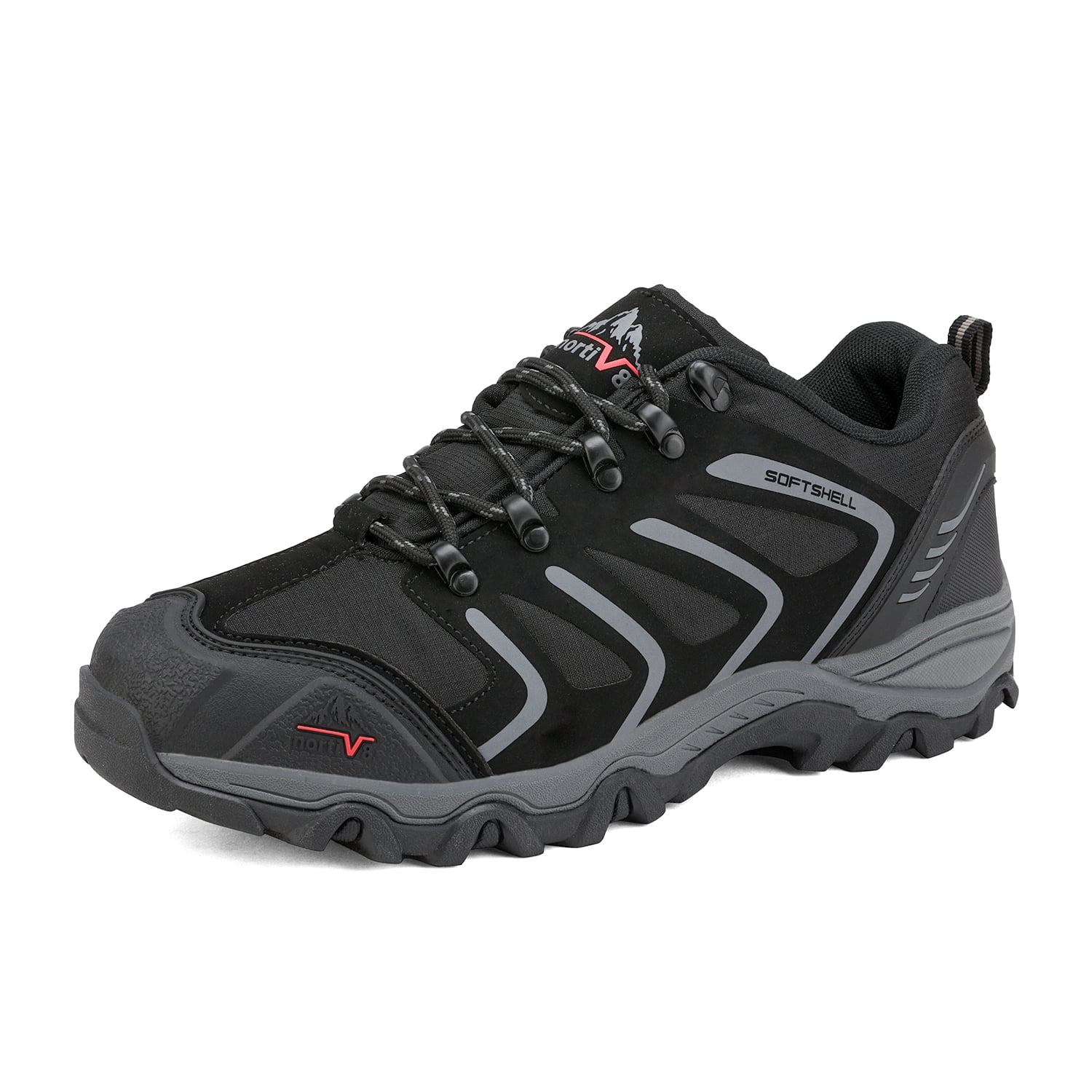 通販最新作 NORTIV Ankle Leather Hiker Boots Black Size 9.5 M US Rockfor ...