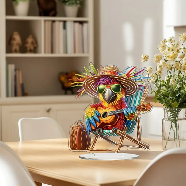 Kit De Pintura Artística Diy Para Mesa, Adorno De Escritorio Doble, Adorno De Escritorio Con Forma Especial De Diamantes De Imitación, Kit De Manualidades De Pintura Con Gemas Para El Hogar