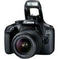 thumbnail image 4 of Canon EOS 4000D / Rebel T100 DSLR Camera with 18-55mm Lens + Sandisk Extreme Pro 64GB Card + Creative Filters + EOS Camera Bag + 6AVE Cleaning Set, + More (International Model), 4 of 8