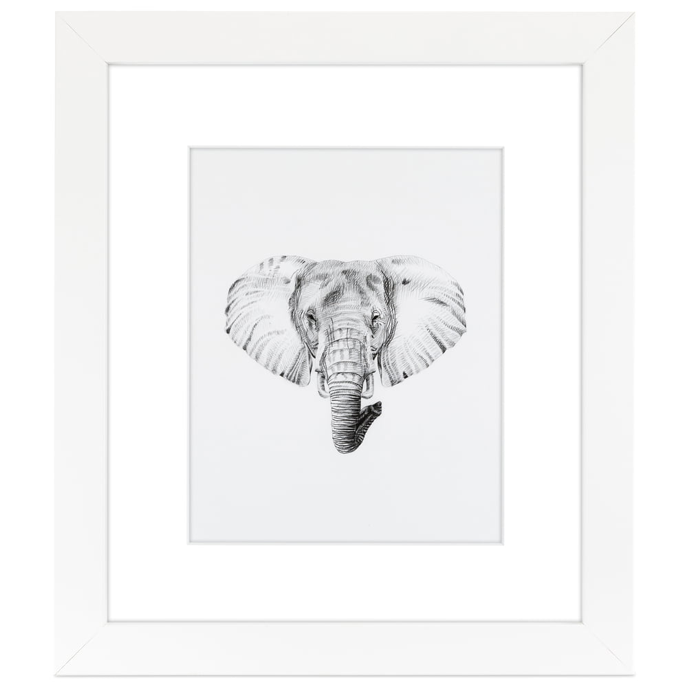 ArtToFrames 22x28 Matted Picture Frame with 18x24 Single Mat Photo Opening Framed in 1.25 Satin White Frame and 2 Crisp Mat (FWM-3966-22x28)