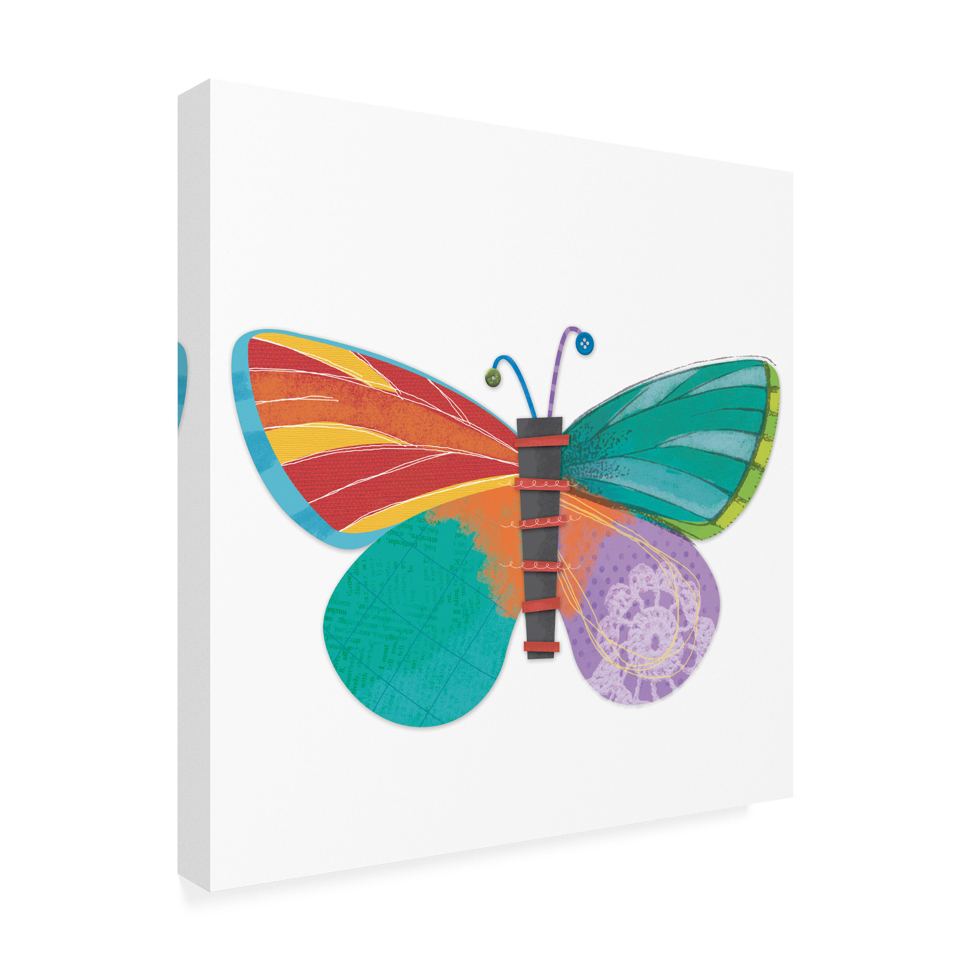 Trademark Fine Art 'Wings Of Grace butterfly icon 1' Canvas Art by Holli Conger