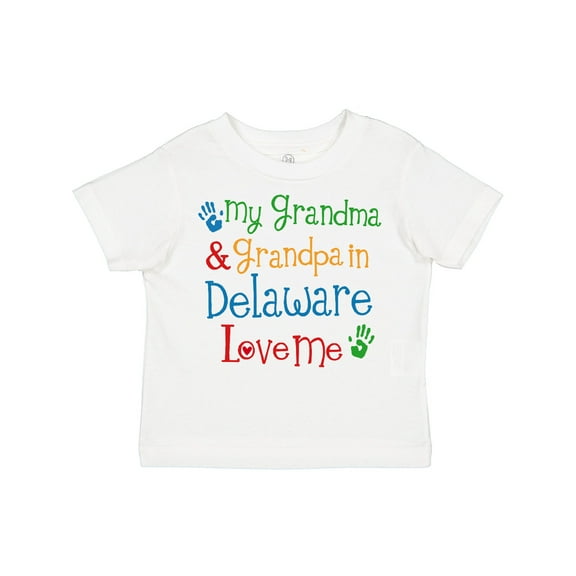 Inktastic Delaware Grandma Grandpa Love Me Boys or Girls Toddler T-Shirt