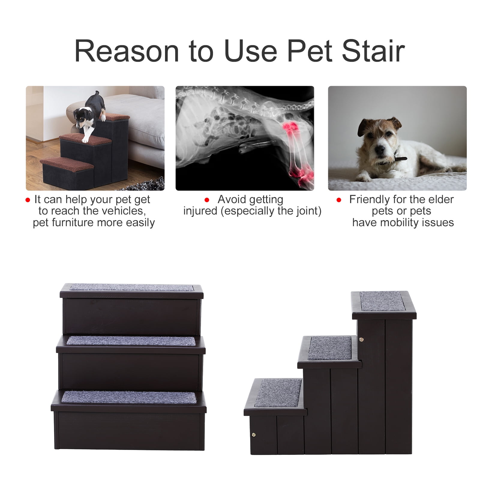 pawhut pet stairs