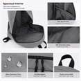 thumbnail image 5 of RVOV Cute Cat Ear Backpack for Women, Lightweight Kawaii Travel Daypack with Multi Pockets, Casual School Backpack , 12L Nylon Bag for Commute, 5 of 14