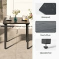 thumbnail image 3 of LAUSAINT HOME 3 Pieces Outdoor Bistro Set,  2 Textilene Chairs and 1 Coffee Table, Beige, 3 of 8