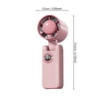 thumbnail image 2 of weibbin LCD Display Portable USB Rechargeable Fan With Lanyard 10m s Strong Wind Fan For Travel Commute Outdoor Activities, 2 of 8