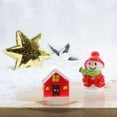 thumbnail image 3 of OULII 15Pack Ornaments for Crafts Assorted Color Resin Figurines Christmas Decorations, 3 of 8