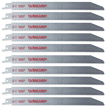 Caliastro 9 inch Thick Metal Cutting Reciprocating Saw Blades - 10 pack