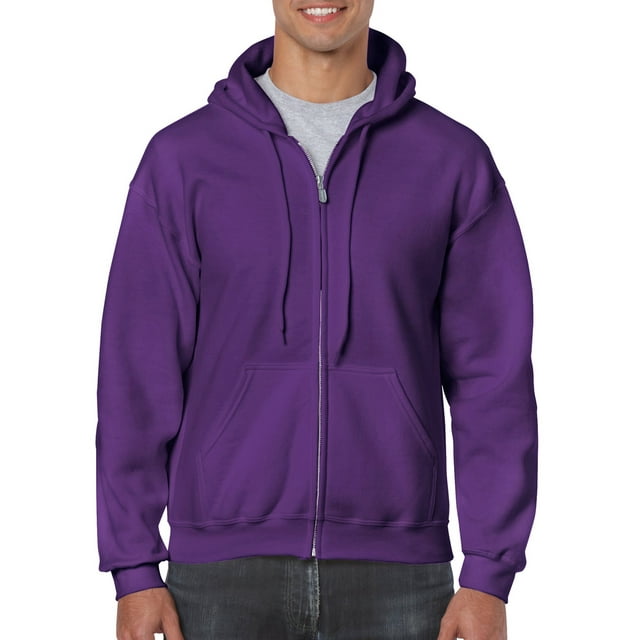 Gildan Sweat à Capuche Zippé pour Hommes, L, Violet