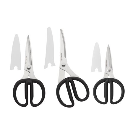 Kitchenaid Set of 3 All Purpose Utility Bent Shears in Black