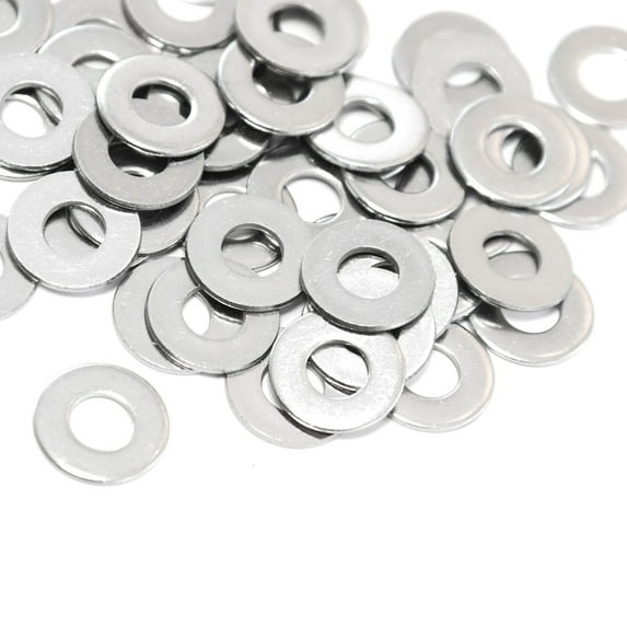Red Hound Auto 80 Flat Standard Washers Set Fits 1/4 inch .281 inch ID Hole Size, .625 inch OD for 304 SS Stainless Steel Corrosion Resistant