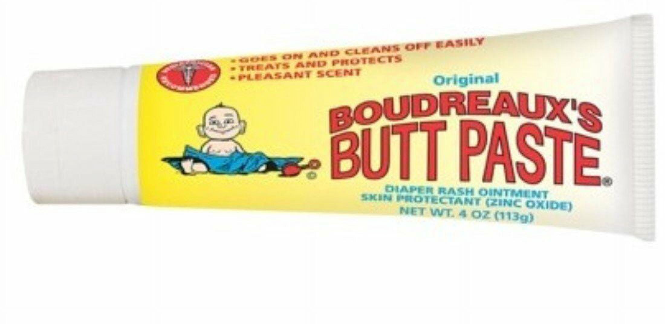 Original Boudreaux's Butt Paste Diaper Rash Ointment Mild Rash 4 oz, Pack of 3