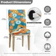 thumbnail image 6 of Xoenoiee Hippie Daisy Print Dining Room Chair Covers Stretch Parsons Chair Slipcovers for Dining Room, Waterproof Kitchen Chair Protector Cover, Machine Washable, 1 Pack, 6 of 7