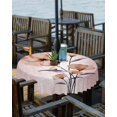 thumbnail image 2 of Brown Spring Floral Outdoor Tablecloth - 54x54 Inch Square Dining Table Cover, Vintage Elegant Summer Botanical Waterproof Outdoor Table Cloth with Umbrella Hole & Zipper for Picnic/Patio, 2 of 5