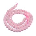 thumbnail image 2 of Natural Rose Quartz Beads Strands Faceted Round 6mm Hole: 0.8mm 67pcs/strand 15.7 inch(40cm), 2 of 3