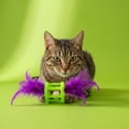 thumbnail image 2 of Vibrant Life Green and Purple Feather Rattle Cat Toy, 2 of 8