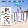 thumbnail image 3 of Bolsa Transparente de Playa Fammart para Mujer, Impermeable con Cierre, 3 of 8