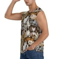thumbnail image 3 of Haiem Men's Cut Cats Print Tank Tops Summer Sleeveless Cut Off Workout T-Shirts Fitness Vest Athletic Undershirts-X-Large, 3 of 8