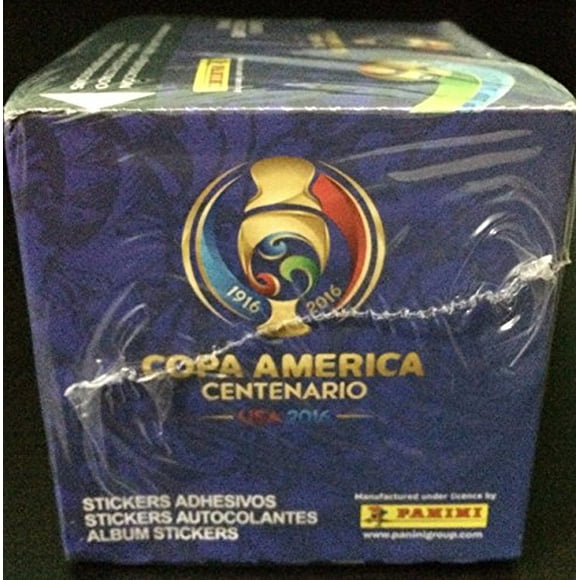 USA 2016 Copa America CENTENARIO Panini Boîte Complète de 50 Packs, Total de 350 Autocollants