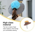 thumbnail image 4 of Enfant Extérieur Chapeau de Soleil Cheval Queue Trou Chapeau Pêcheur Protection Solaire Chapeau d'Été, 4 of 7
