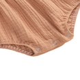 thumbnail image 3 of Baby Girls Summer Romper with Hair Band Solid Color Sling Shoulder Tie Outfit, 3 of 8