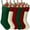 B-Burgundy,ivory,green, variant on Ayieyill 6pcs Christmas Stockings Large Knitted Xmas Stockings 18 inches Fireplace Hanging Stockings for Family Holiday Christmas Decoration