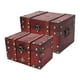 thumbnail image 1 of Caja De Almacenamiento De Madera, Tablero Compuesto De Gran Espacio, 2 Maletas De Madera Multifuncionales Para Postales De Recuerdo, 1 of 7