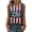 Light Blue, variant on Women's Sleeveless Patriotic Tank Top 250th Anniversary USA Flag Print Breathable Polyester Spandex Casual Independence Day Celebration Shirt