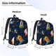 thumbnail image 2 of Disketp Spaceships and Stars Mochila de Lona Estampada, Mochila Escolar de Viaje Ligera para Estudiantes y Portátil-Small, 2 of 5