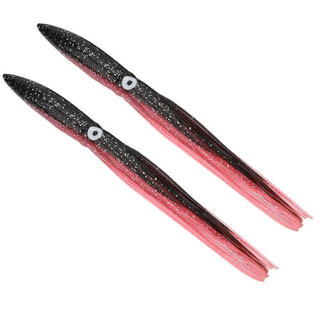 Sarapandan 2Pcs/Lot 30cm 27g Octopus Squid Hollow Sea Fishing Bait Lifelike Lures Accessory Brown