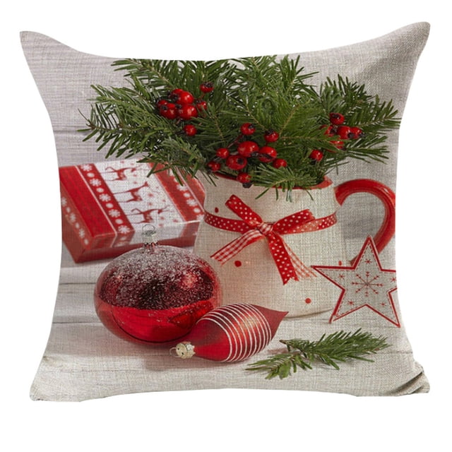 Billuyoard Funda de cojín de Navidad, decoración navideña para el hogar, sofá decorativo, funda de almohada, asiento, coche, decoración del hogar, Decoración del hogar YMD116-1 Billuyoard HA001499-01
