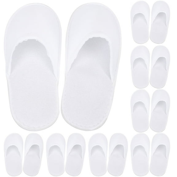 Lixi 10 Pairs of Multi Use Hotel Slipper Hygienic Disposable Slipper Thicken Non-woven Slipper