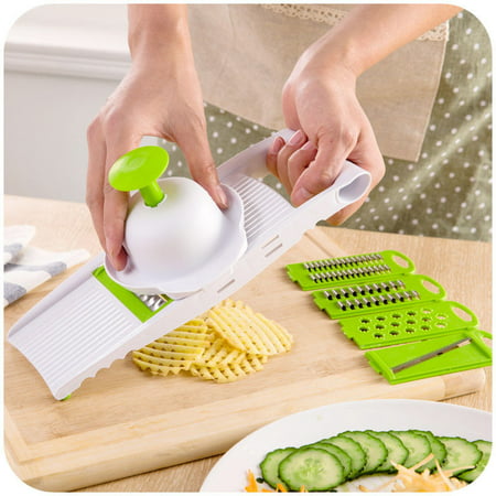 Kitchen Tool Slicer Vegetables Cuttes Carrot Grater Potato Julienne with 5 Blades (Best Tool To Julienne Carrots)