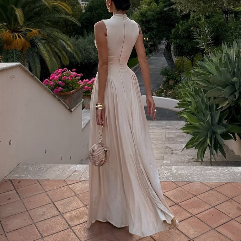 maxi dress cocktail dresses Cocomelody Sheath-Column Semi Formal Dress CS0608, Pastel Pink