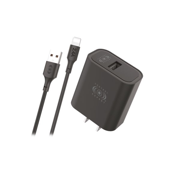 Cargador Control Expert Compatible Con Entrada iPhone A Usb Color Negro