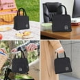 thumbnail image 6 of Lunch Tote Waterproof Reusable Insulated Lunch Bag for Women Men Cooler Lunch Box Meal Container with Side Pocket & Round Handle, Medium Capacity Easy to Carry, 6 of 7