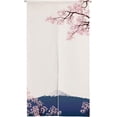 thumbnail image 4 of Cortina de puerta japonesa para el hogar, flor de cerezo, Sakura y monte Fuji, tapiz de pintura artística para colgar en la pared, decoración del hogar, 33,5 "x 59" Sailing Electrónica, 4 of 5