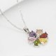 thumbnail image 2 of Flower Necklace for Women Cubic Zircons Necklace (type 3), 2 of 4