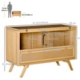 thumbnail image 3 of PawHut 47" Rabbit Hutch Indoor, Elevated Bunny Cage with Tray Top Access, 3 of 10