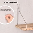 thumbnail image 3 of Estante de Pared para Cubículos de Tela Onsogi Madera y Metal 3-Paquete, 3 of 7