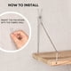 thumbnail image 3 of Estante de Pared para Cubículos de Tela Onsogi Madera y Metal 3-Paquete, 3 of 7
