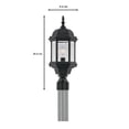 thumbnail image 3 of Designers Fountain 2976-BK Devonshire Lanternes de Poteau Extérieures, 20 Pouces, Noir, 3 of 6